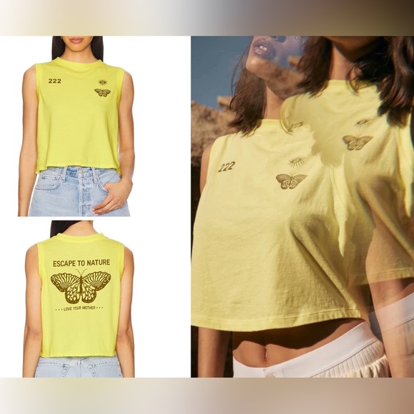 Spiritual Gangster Tops - NWT Anthropologie Spiritual Gangster 222 Nature Crawford Tank Top - Firefly - S